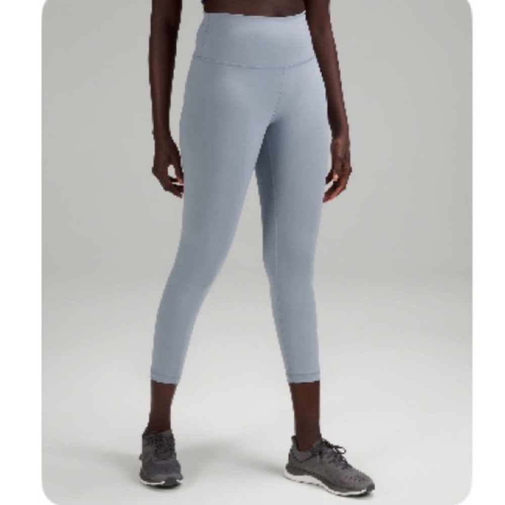 Lululemon Wunder Train High Rise 25”’Light Blue Size 16